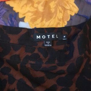 Motel Rocks Leopard Skirt